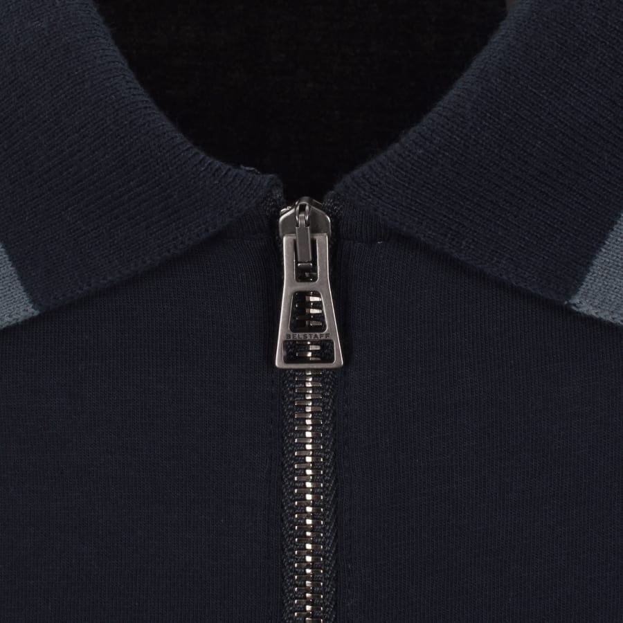 Image number 4 for Belstaff Alloy Tipped Polo T Shirt Dark Ink Navy