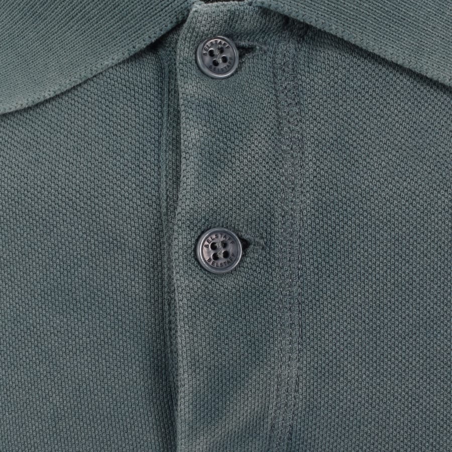 Image number 5 for Belstaff Valley Garment Dye Polo T Shirt Blue