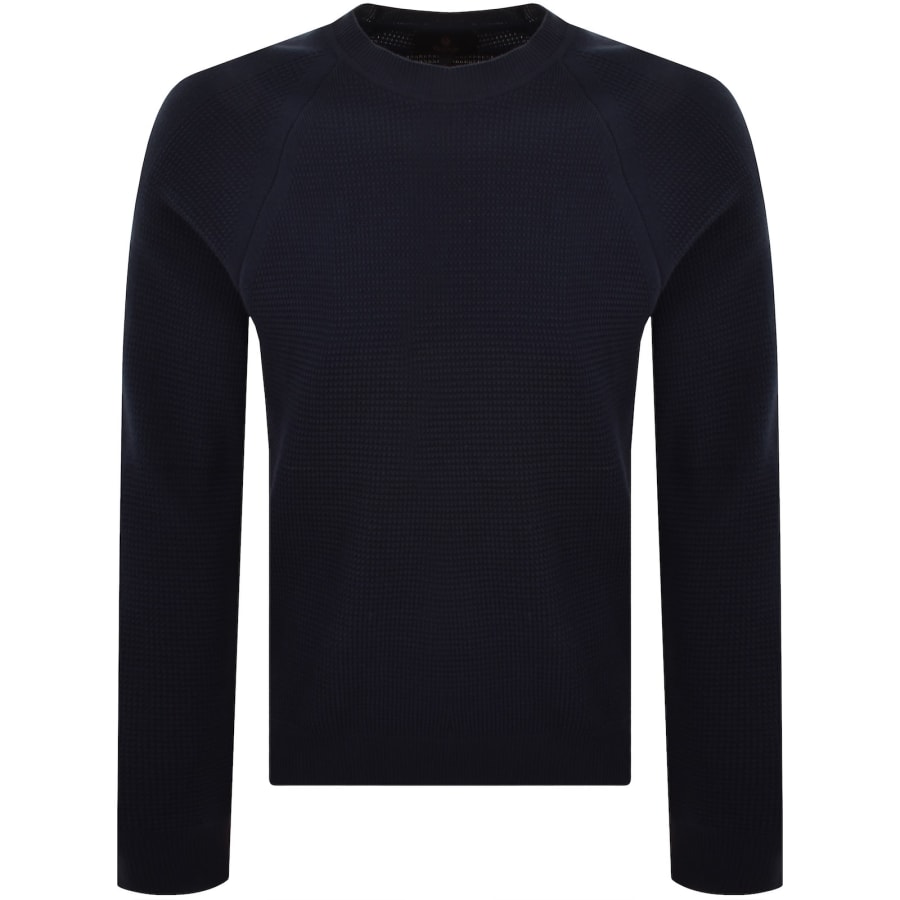 Image number 2 for Belstaff Bradwell Crewneck Jumper Navy