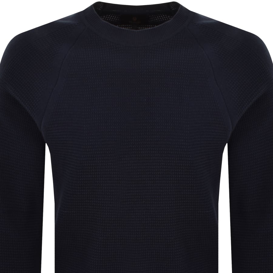 Image number 3 for Belstaff Bradwell Crewneck Jumper Navy