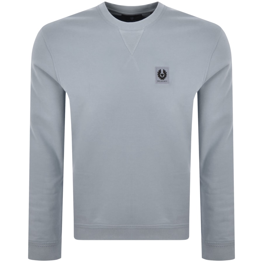 Image number 1 for Belstaff Logo Sweatshirt Mist Blue