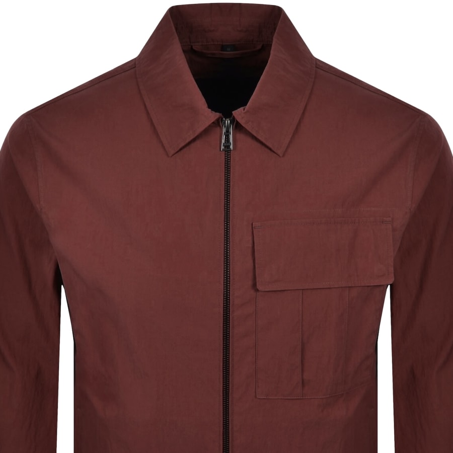 Image number 3 for Belstaff Cargo Overshirt Burgundy