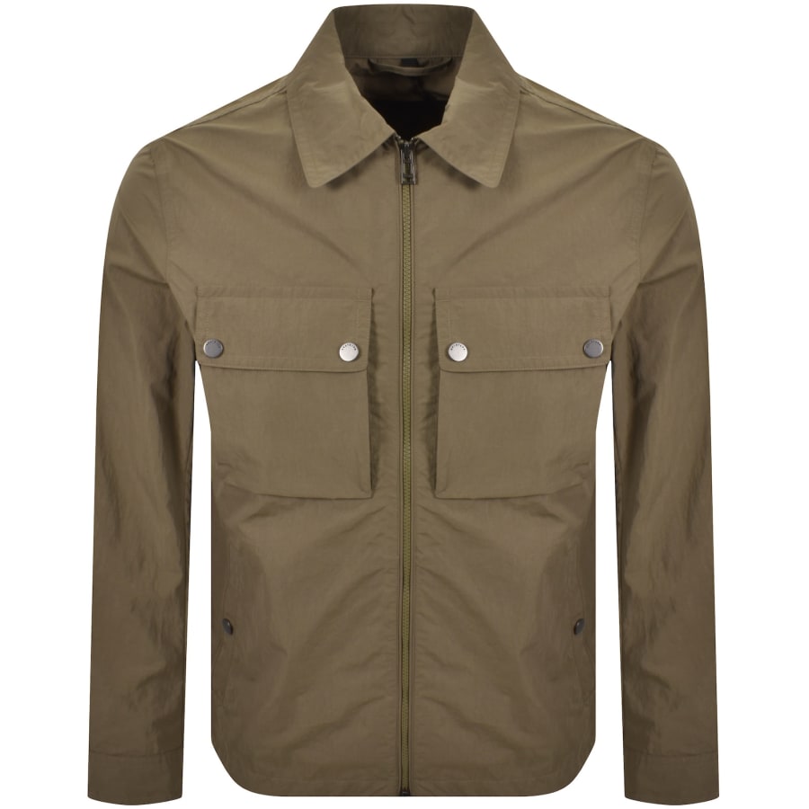 Image number 2 for Belstaff Tourer Overshirt Khaki Green