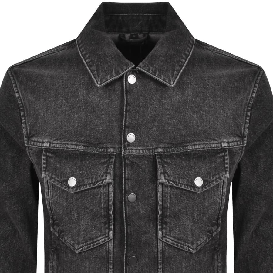 Image number 3 for Belstaff Piston Trucker Jacket Charcoal Grey