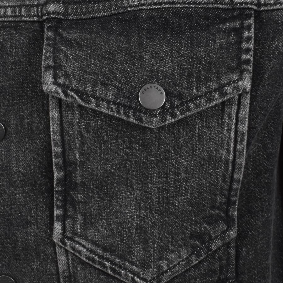 Image number 4 for Belstaff Piston Trucker Jacket Charcoal Grey