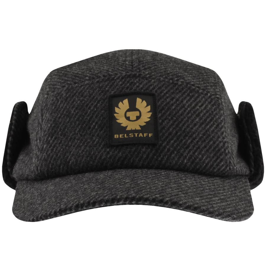 Image number 1 for Belstaff Trail Hat Charcoal Grey