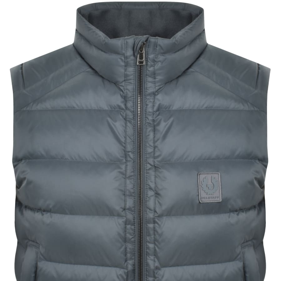 Image number 2 for Belstaff Compound Gilet Petrol Blue