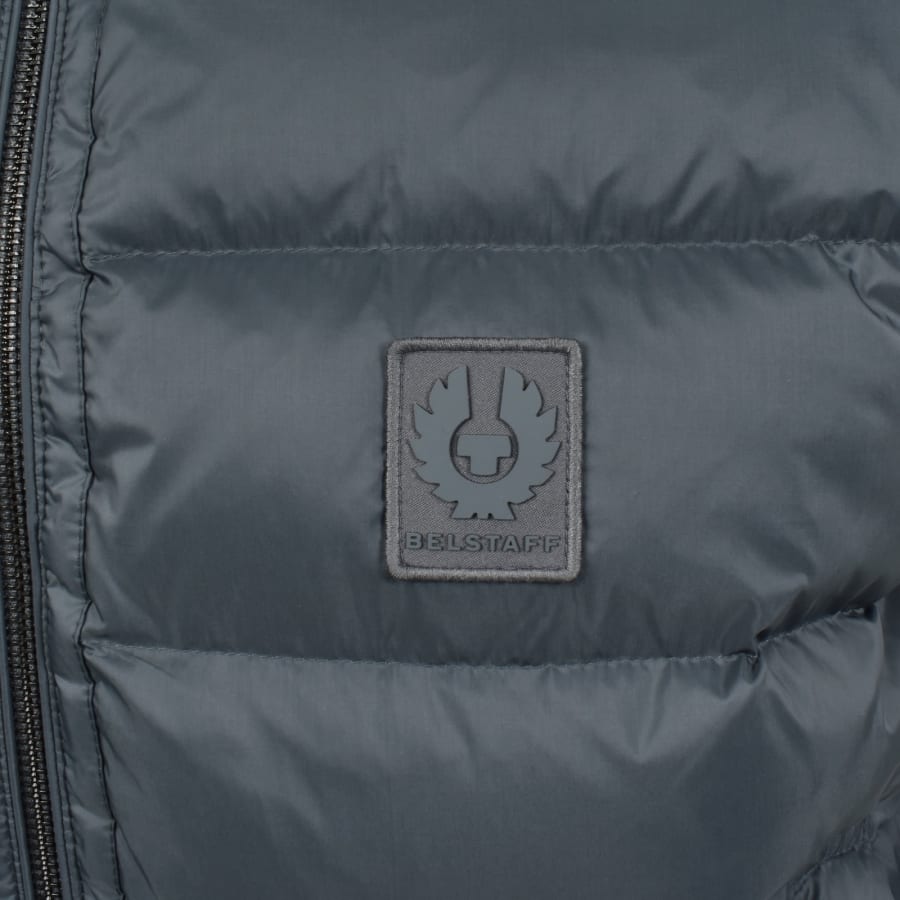 Image number 3 for Belstaff Compound Gilet Petrol Blue