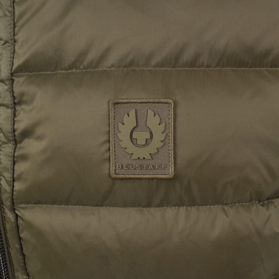 Image number 3 for Belstaff Compound Gilet Khaki Green