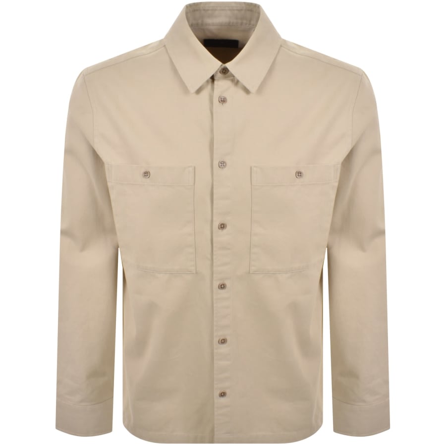 Image number 2 for Belstaff Outpost Long Sleeved Shirt Beige