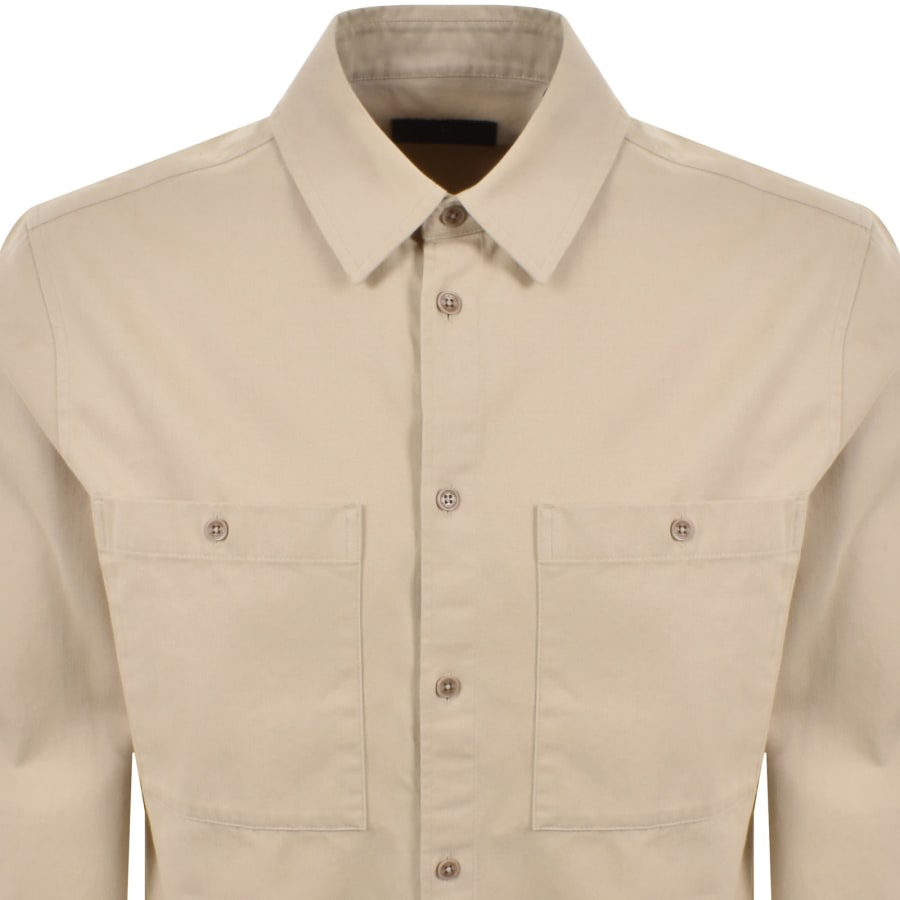 Image number 3 for Belstaff Outpost Long Sleeved Shirt Beige