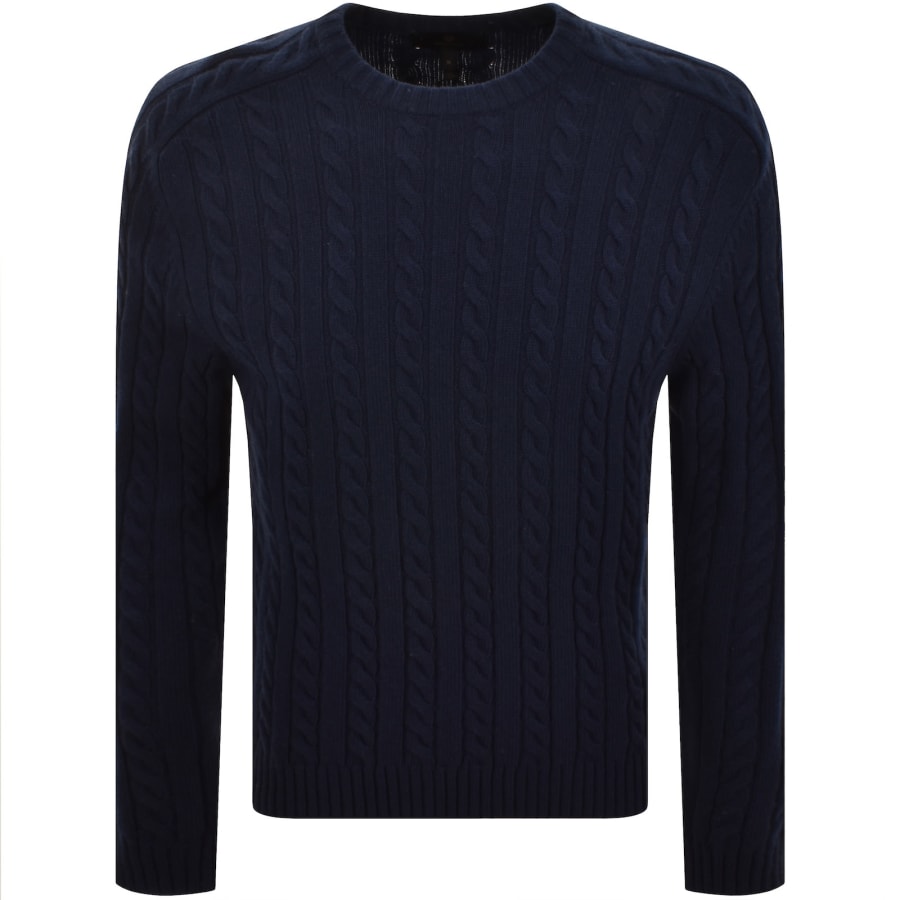 Image number 2 for Belstaff Westport Crewneck Jumper Navy