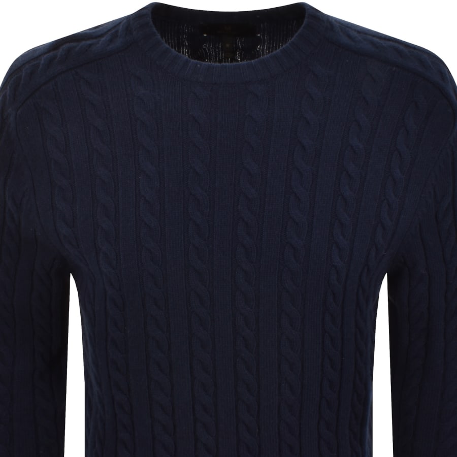 Image number 3 for Belstaff Westport Crewneck Jumper Navy