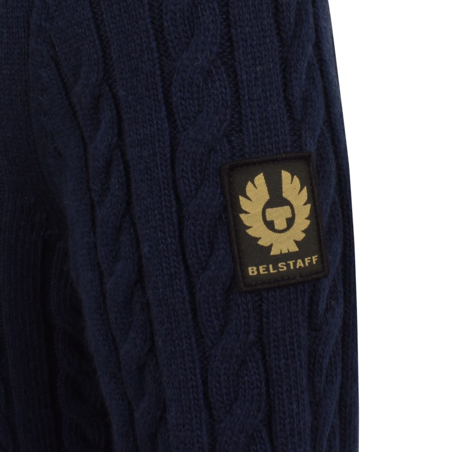Image number 4 for Belstaff Westport Crewneck Jumper Navy