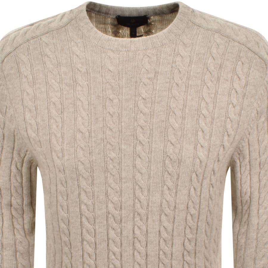 Image number 3 for Belstaff Westport Crewneck Jumper Beige