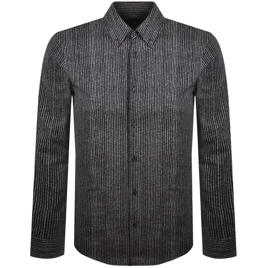 Image number 1 for BOSS Myjersey Long Sleeve Shirt Navy