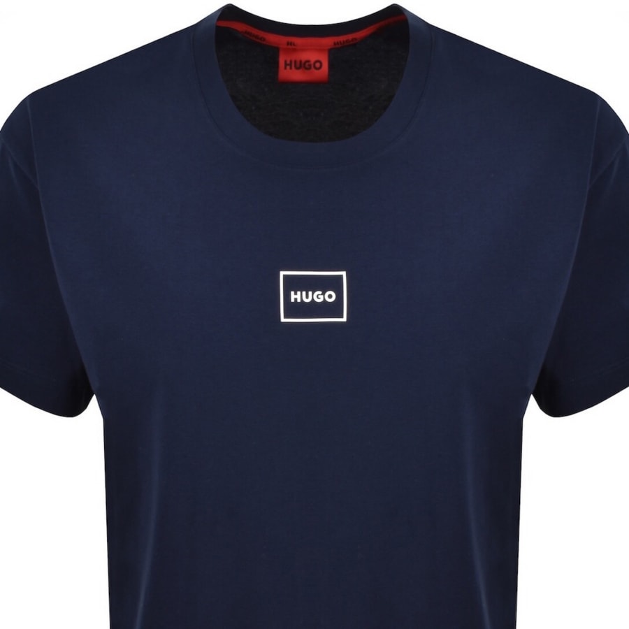 Image number 2 for HUGO Laze T Shirt Navy