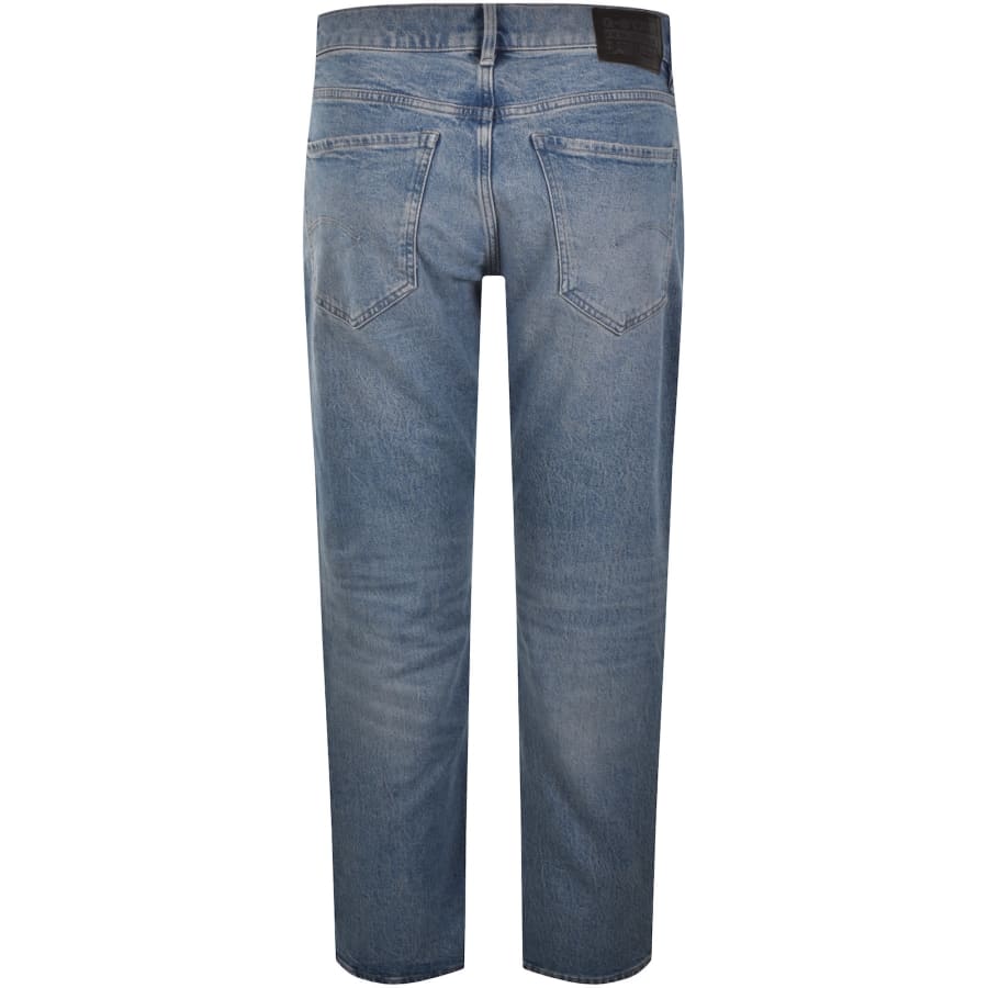 Image number 3 for G-Star Mosa Straight Fit Light Wash Jeans Blue
