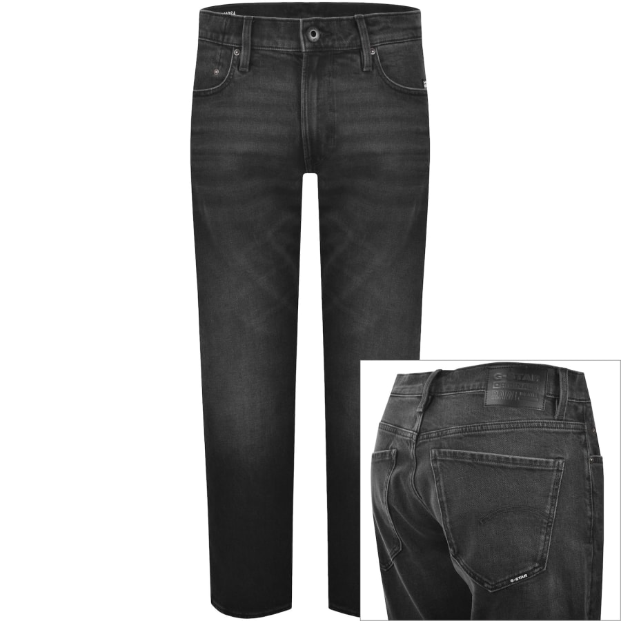 Image number 1 for G-Star Raw Mosa Straight Fit Jeans Black