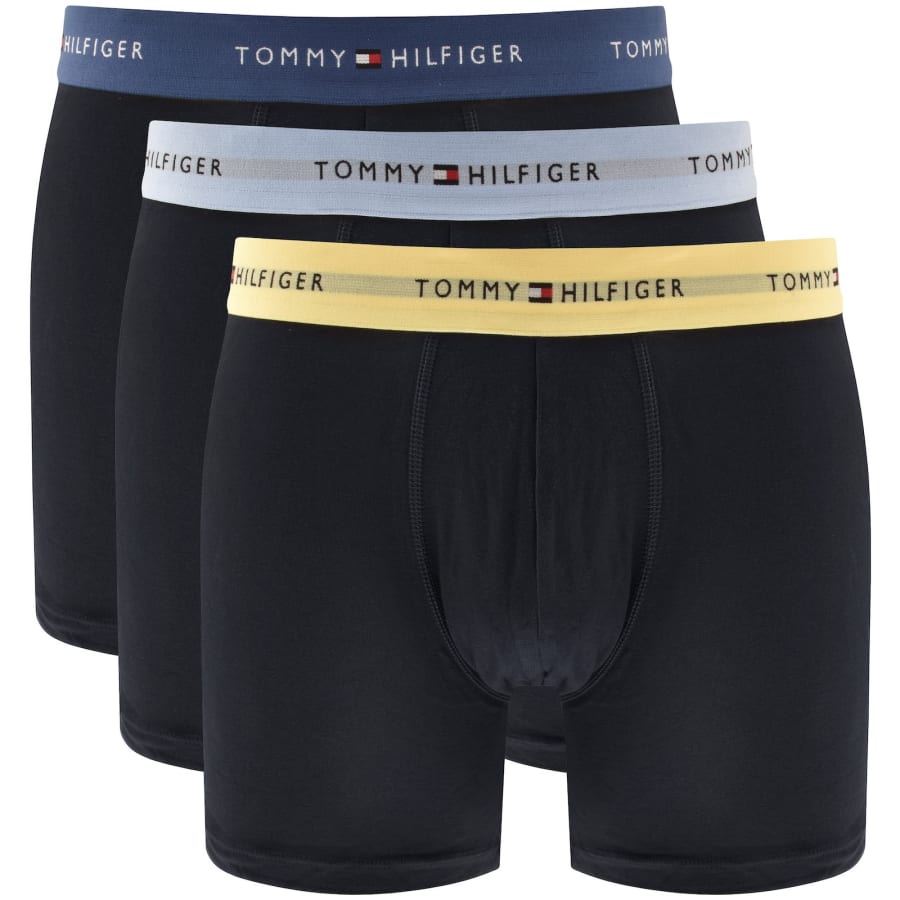 Image number 1 for Tommy Hilfiger Underwear 3 Pack Boxers Navy