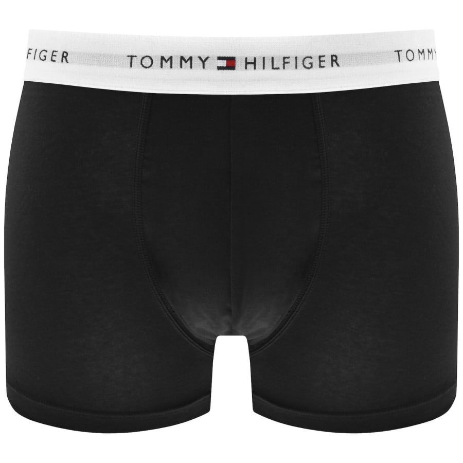 Image number 2 for Tommy Hilfiger Underwear 7 Pack Trunks Black