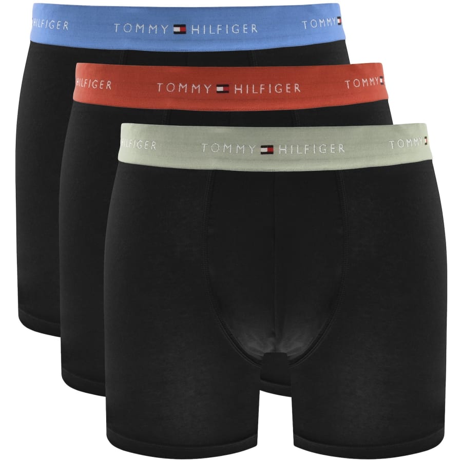 Image number 1 for Tommy Hilfiger Underwear 3 Pack Boxers Black