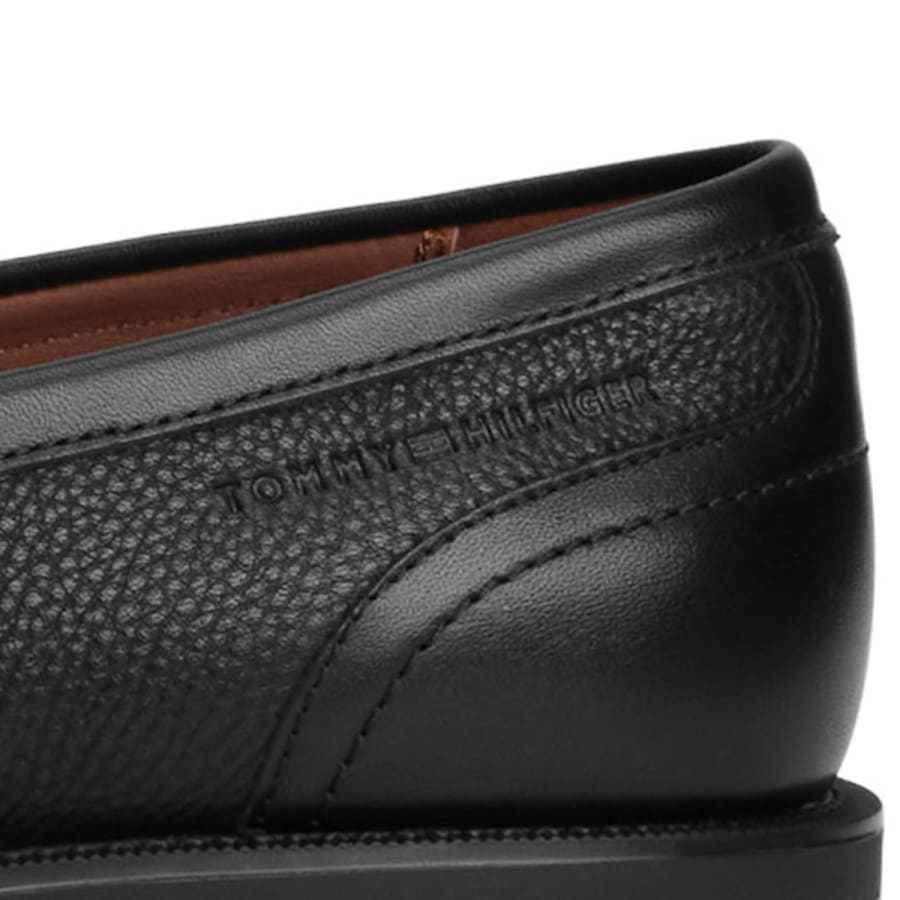 Image number 4 for Tommy Hilfiger Mix Dress Loafers Black