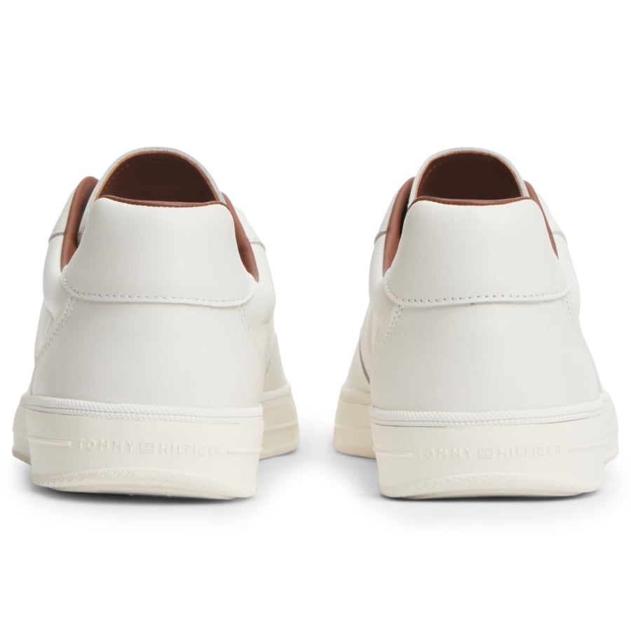 Image number 2 for Tommy Hilfiger Lux Leather Trainers White