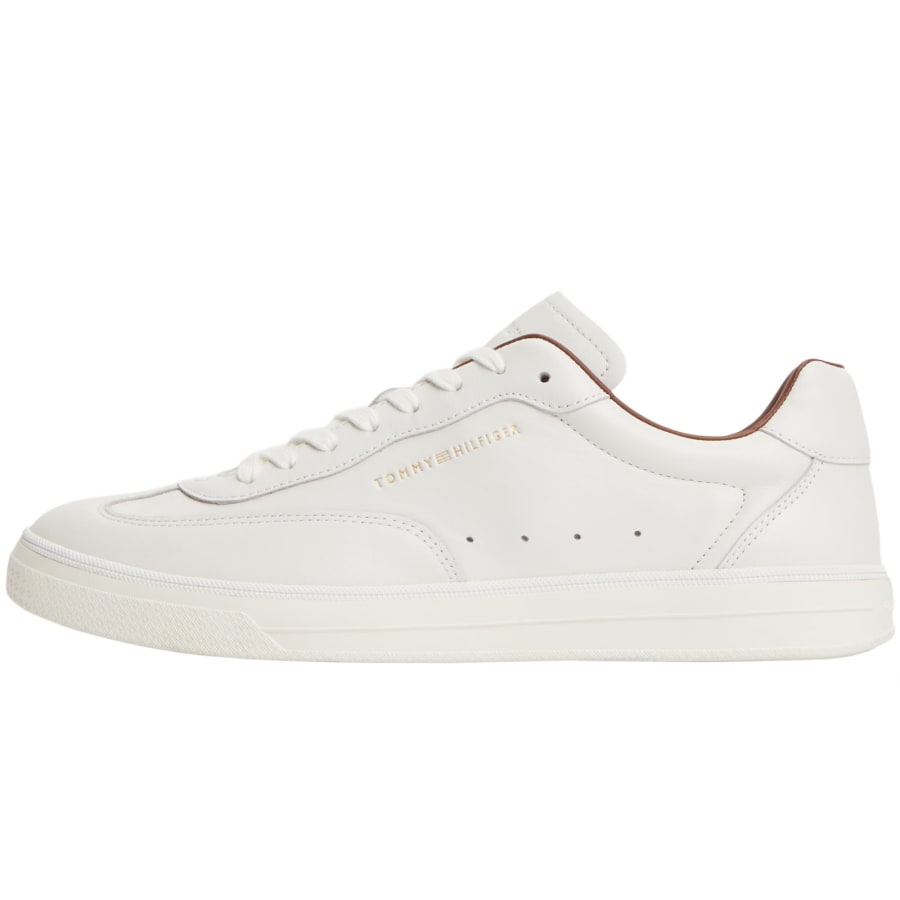 Image number 1 for Tommy Hilfiger Lux Leather Trainers White