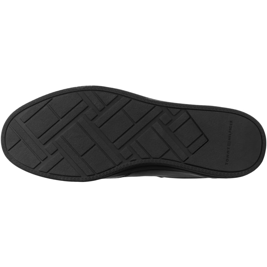 Image number 5 for Tommy Hilfiger Lux Leather Trainers Black