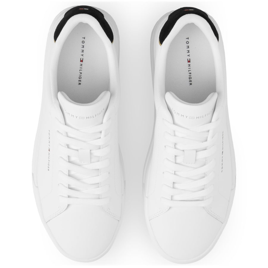 Image number 3 for Tommy Hilfiger Court Trainers White