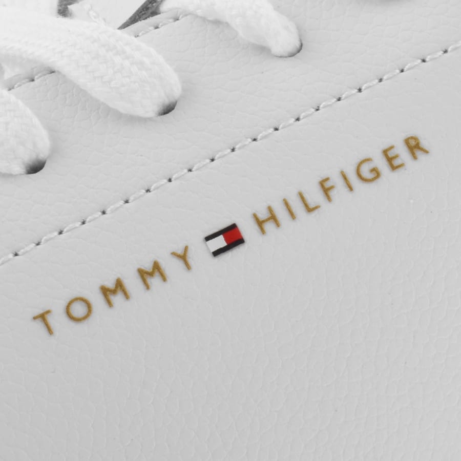 Image number 4 for Tommy Hilfiger Court Trainers White