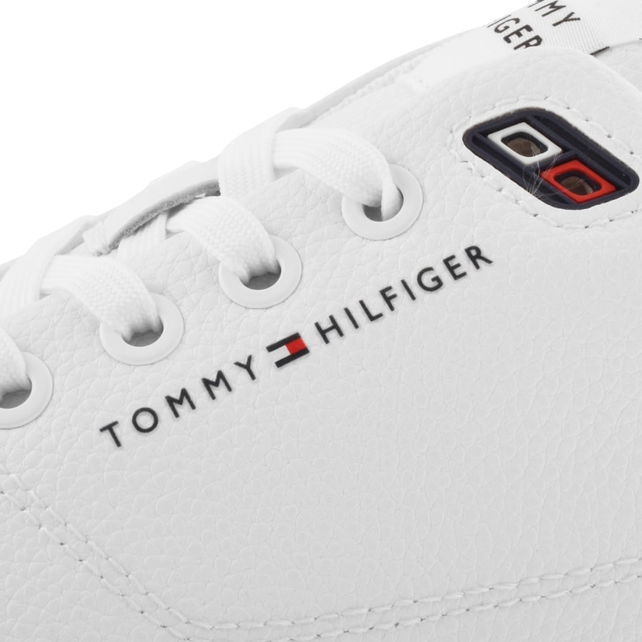 Image number 4 for Tommy Hilfiger Harlem Leather Core Trainer White