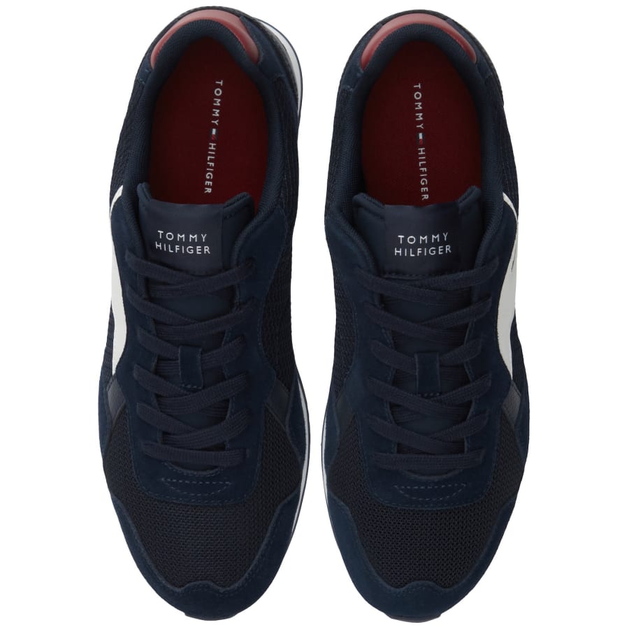 Image number 3 for Tommy Hilfiger Core Mix Runner Trainer Navy