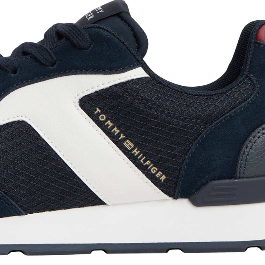 Image number 4 for Tommy Hilfiger Core Mix Runner Trainer Navy