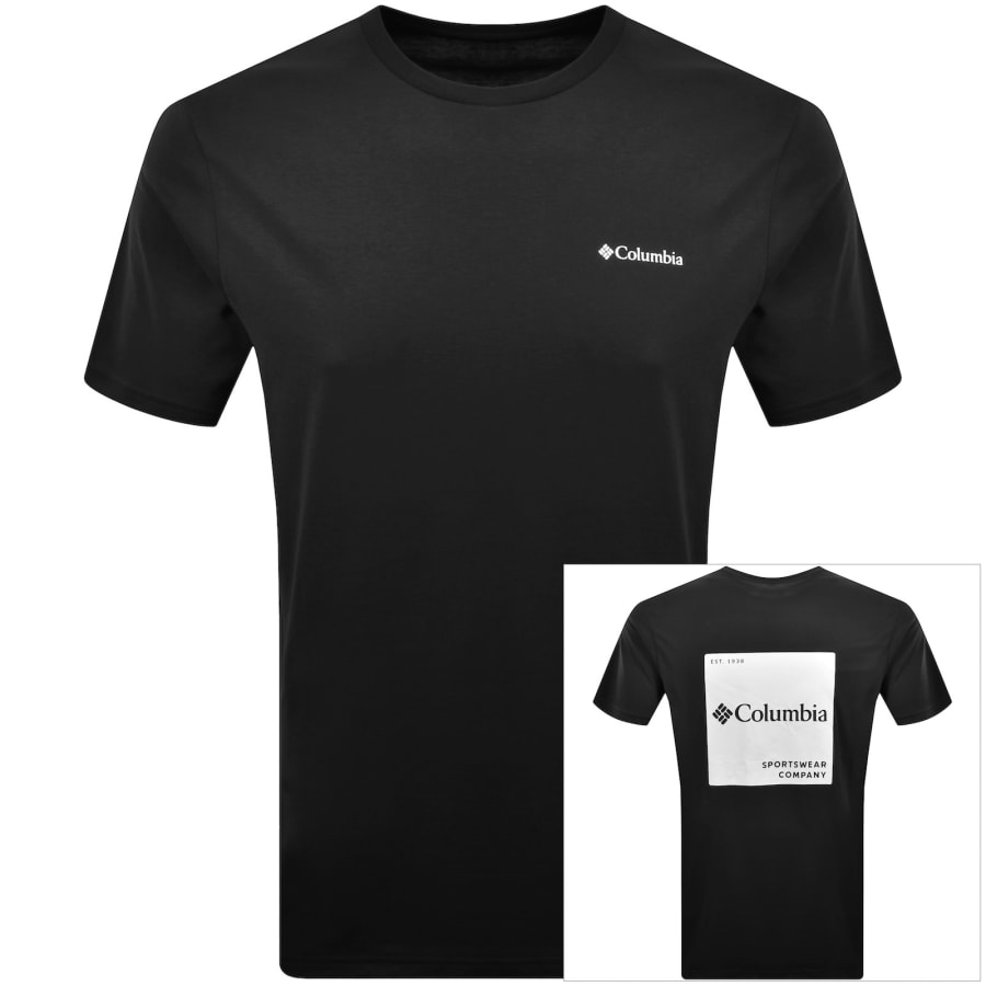 Image number 1 for Columbia Logo Back T Shirt Black