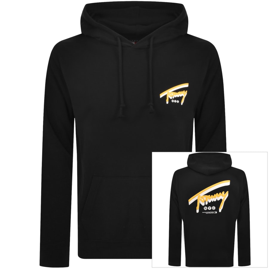 Image number 1 for Tommy Jeans NYC Signature Hoodie Black