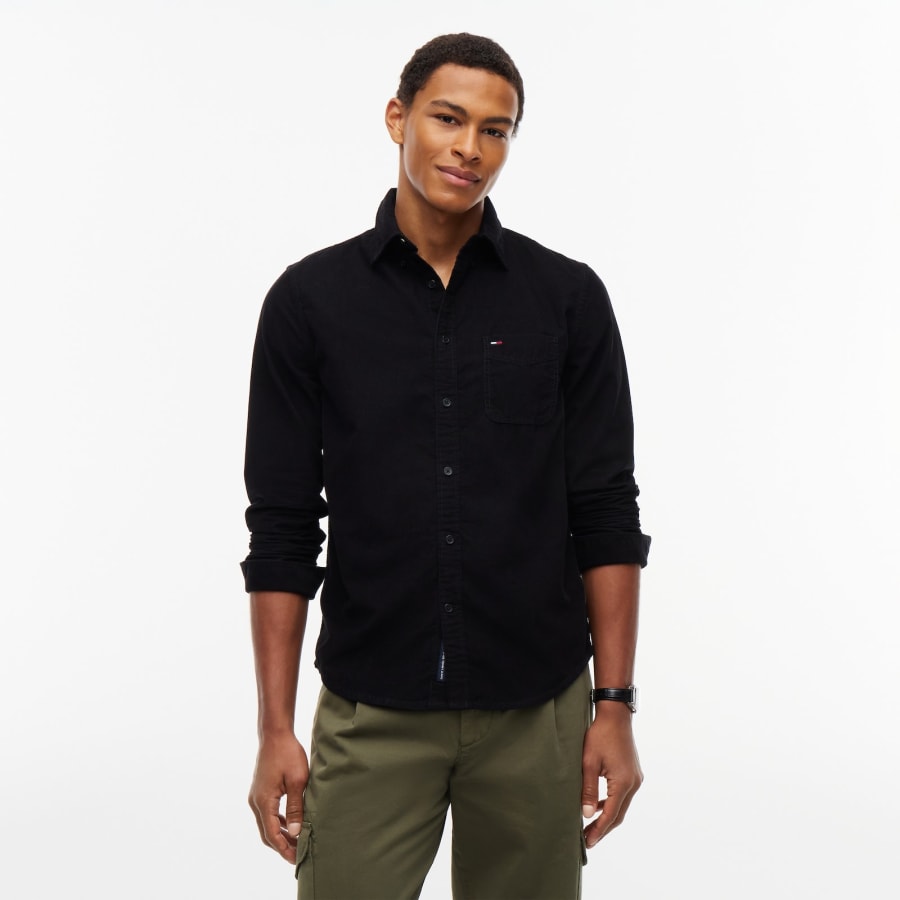 Image number 5 for Tommy Jeans Baby Corduroy Shirt Black