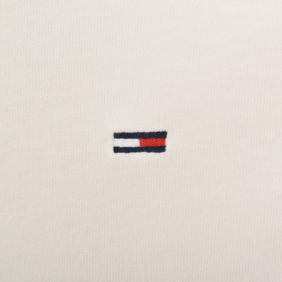 Image number 3 for Tommy Jeans Flag Logo T Shirt Off White