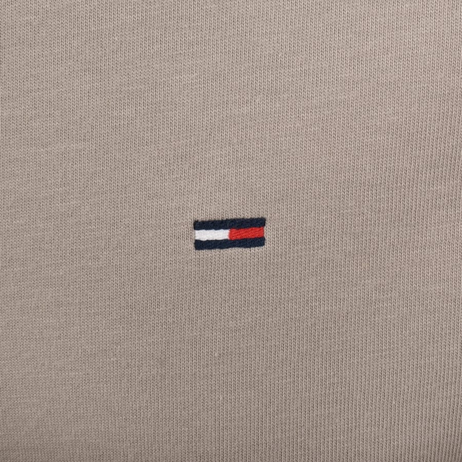 Image number 3 for Tommy Jeans Flag Logo T Shirt Brown