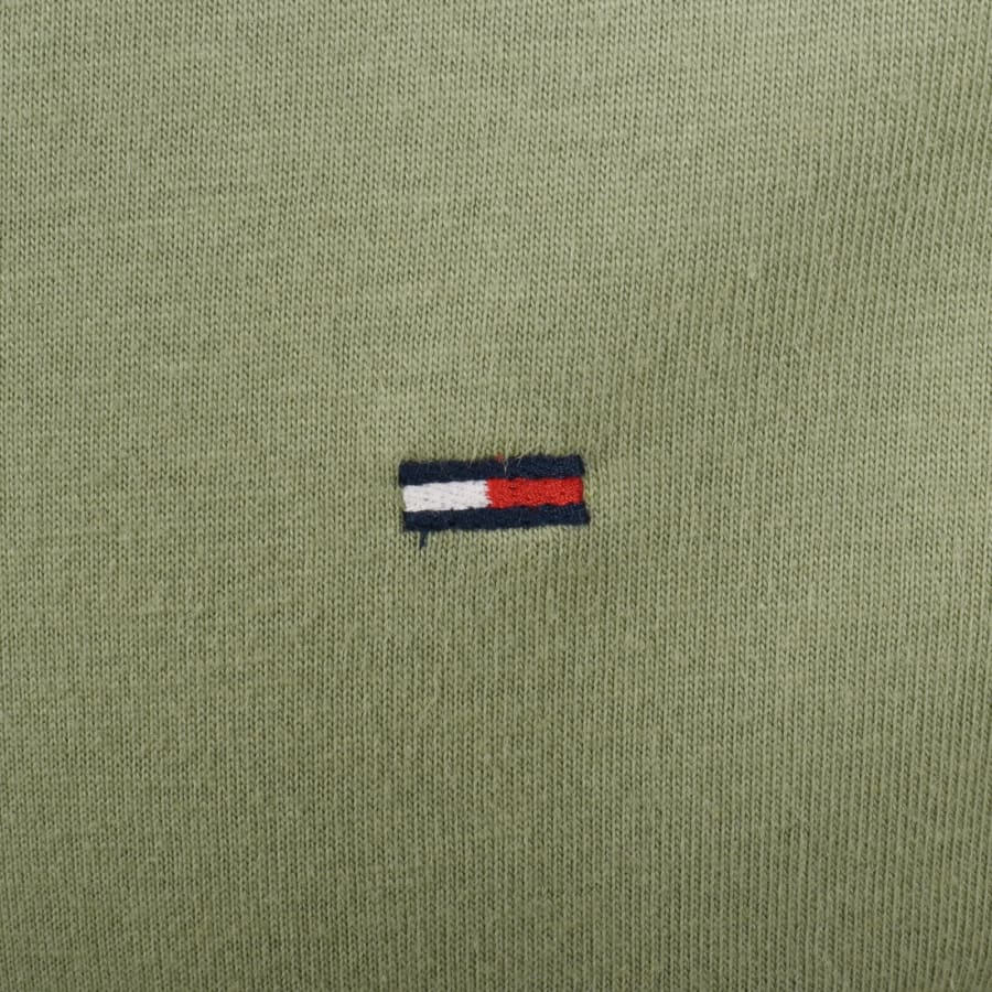 Image number 3 for Tommy Jeans Flag Logo T Shirt Green