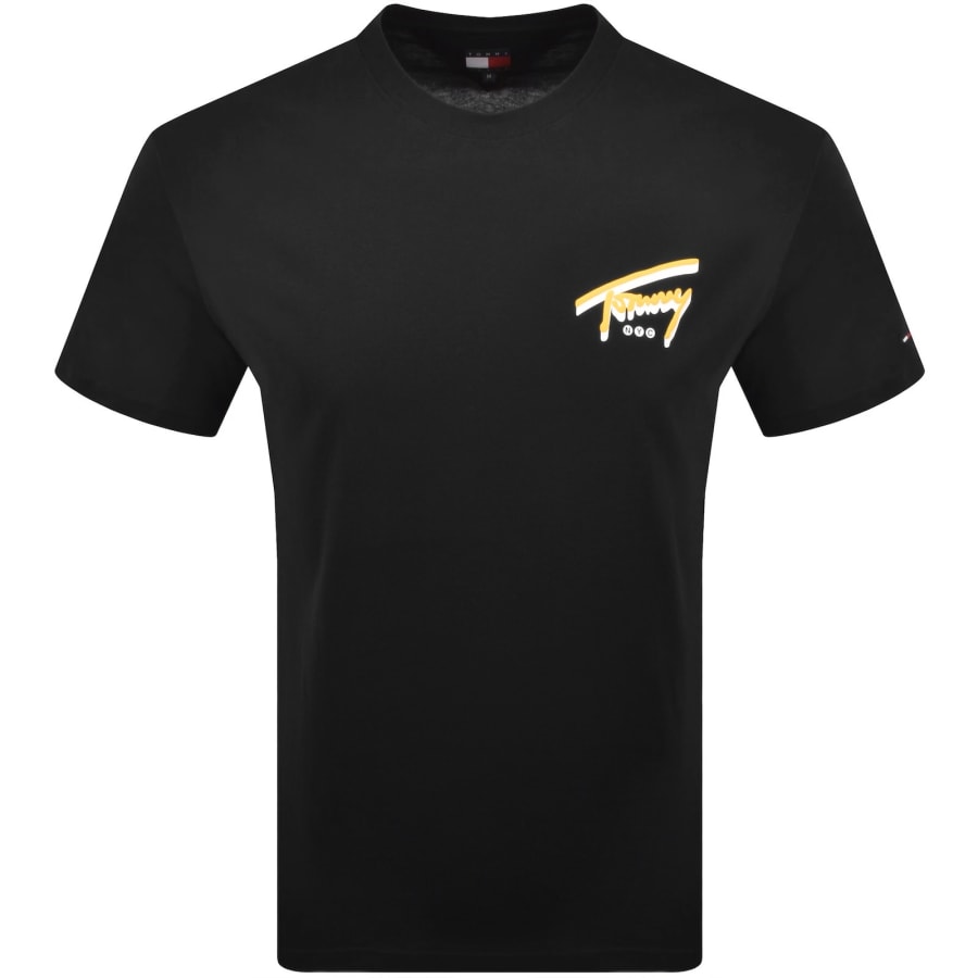 Image number 2 for Tommy Jeans Backprint T Shirt Black