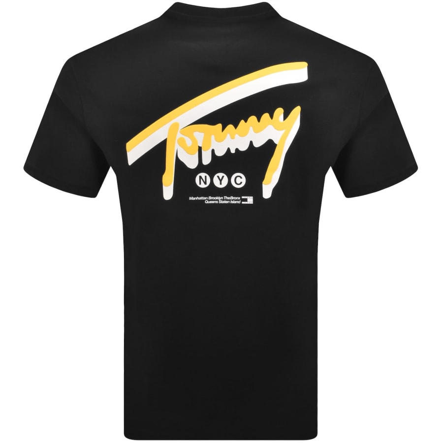 Image number 4 for Tommy Jeans Backprint T Shirt Black
