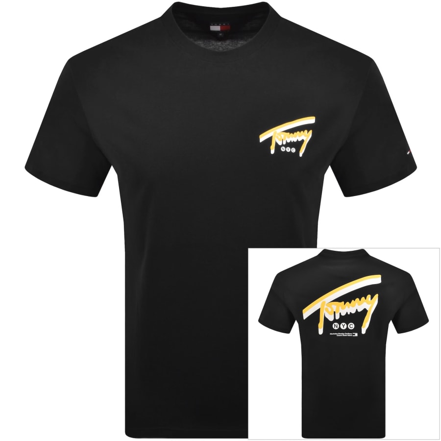 Image number 1 for Tommy Jeans Backprint T Shirt Black