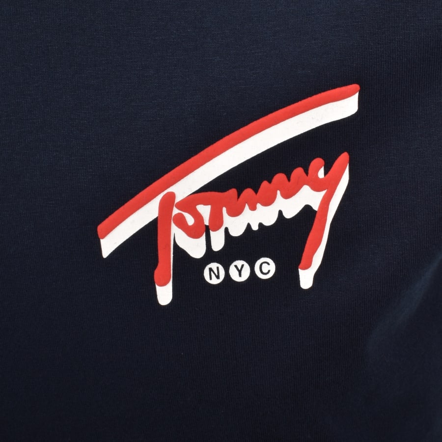 Image number 3 for Tommy Jeans Backprint T Shirt Dark Blue