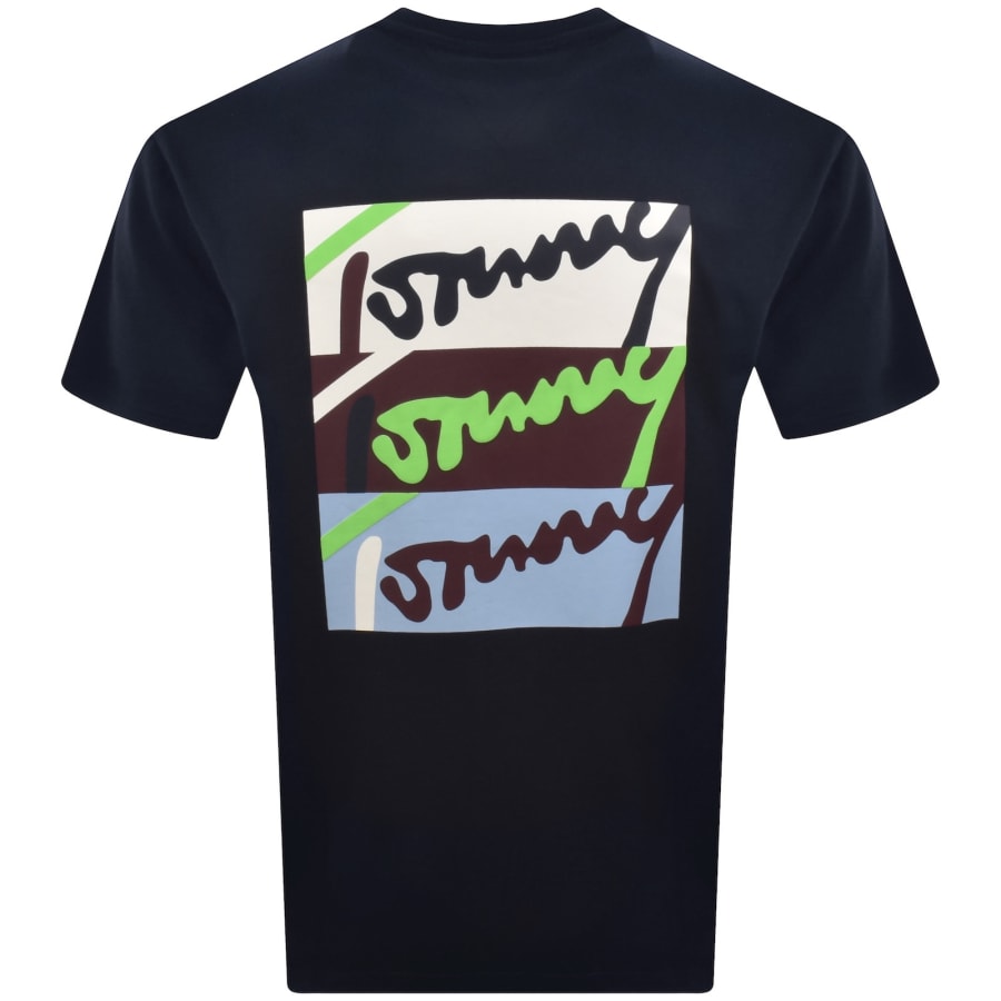 Image number 5 for Tommy Jeans Signature T Shirt Dark Blue