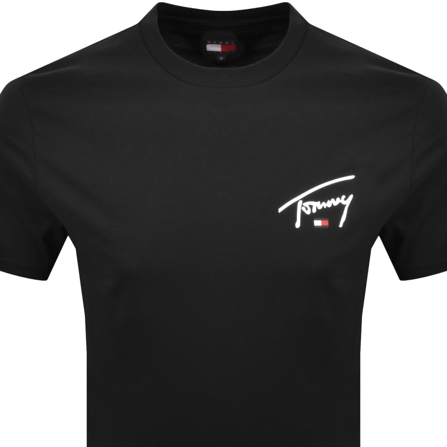Image number 2 for Tommy Jeans Signature T Shirt Black