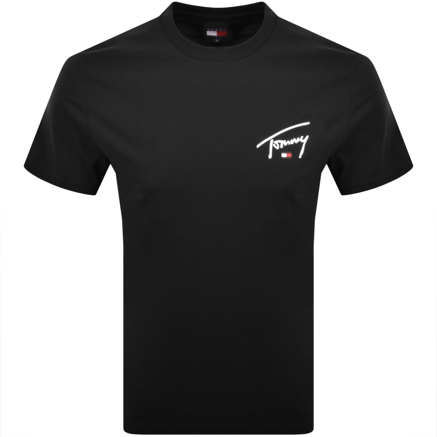 Image number 1 for Tommy Jeans Signature T Shirt Black