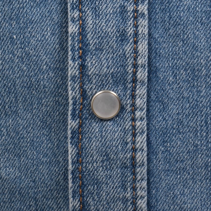 Image number 4 for Tommy Jeans Regular Fit Denim Shirt Blue
