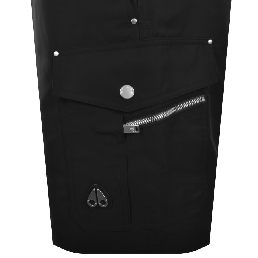 Image number 4 for Moose Knuckles Brady Cargo Shorts Black